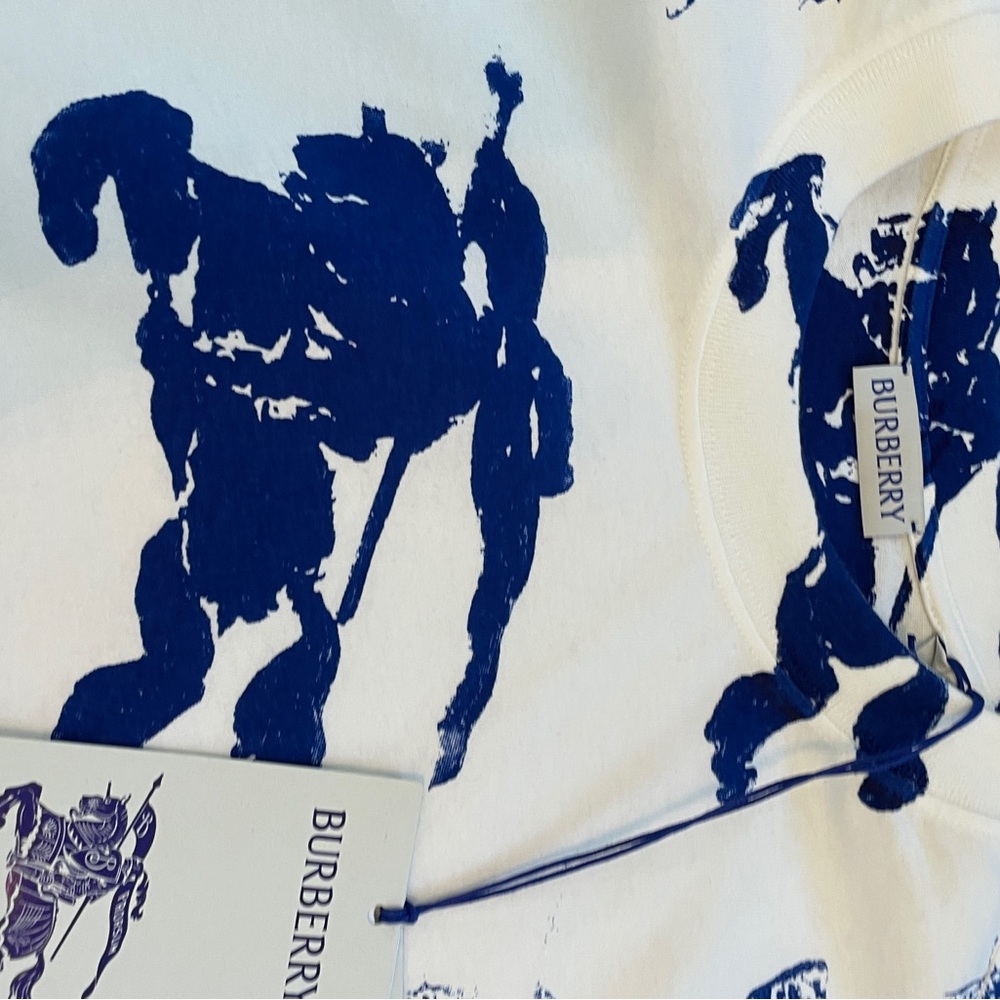 Burberry men’s oversized EKD Cotton T-shirt S - Picture 3 of 5